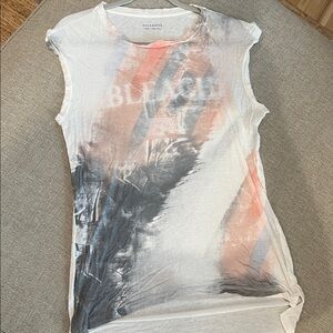 All Saints Multicolor Graphic Top